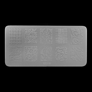  Stencil for stamping 6*12 cm plastic DXE18 ,MAS045