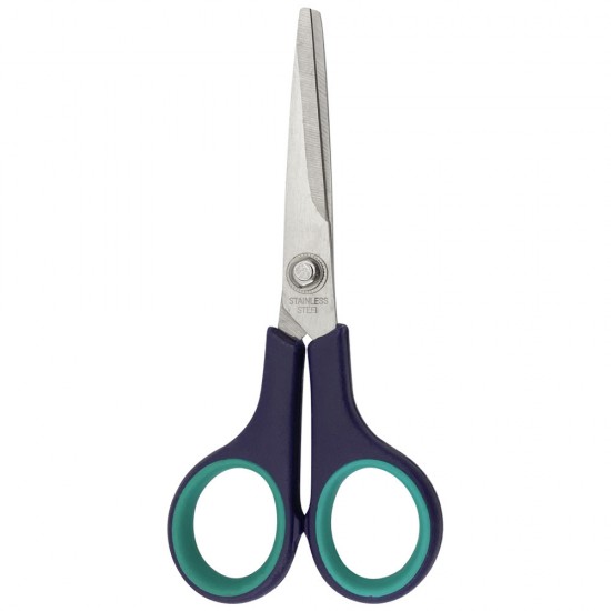 Small stainless STEEL scissors with blue handles 14 cm. No. 5, NAT040, 16855, Haberdashery,  Haberdashery,  buy with worldwide shipping