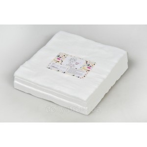 Napkins in a pack Panni Mlada® 20x20 cm (100 pcs/pack) from spunlace 40 g/m? Texture: smooth, mesh, smile/sma