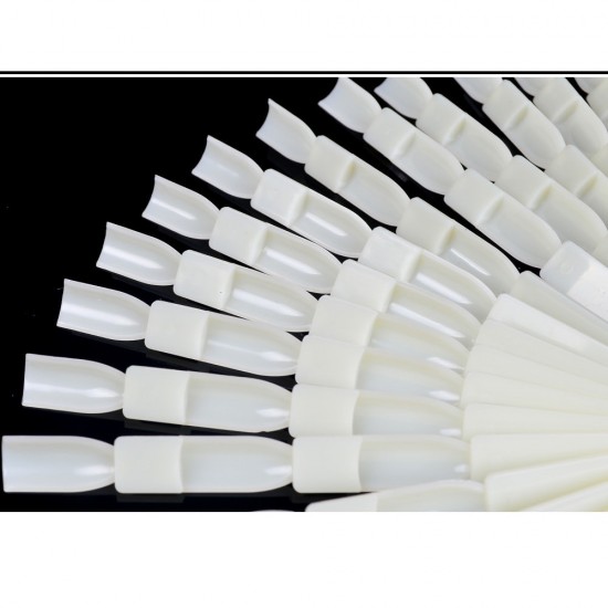 Matte drievoudige ventilator voor 150 nagelmonsters, KIT065-18711-Китай-Типсы, формы для ногтей