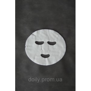  Masques cosmétiques Spunlace-serviettes avec trous pour les yeux et la bouche Napperon (50 pcs/paquet)