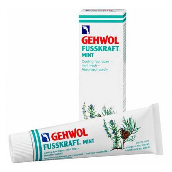 Gehwol Fusskraft Baume à la menthe, 75 ml, contre les odeurs désagréables-130640-Gehwol-Soin des pieds