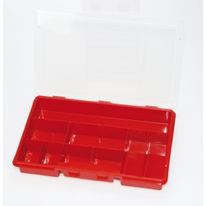 Container organizer for storage of mills of 9 compartments. Size: 28 x 4 x 17 cm Pedibaehr.