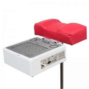 Pedicure footrest stand for Teri Turbo M with red pillow