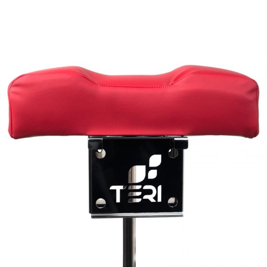 Pediküre-Fußstütze Fußstütze Teri Turbo M mit rotem Kissen-952734451-Teri-TERI Hauben-Staubsauger für die Maniküre #1