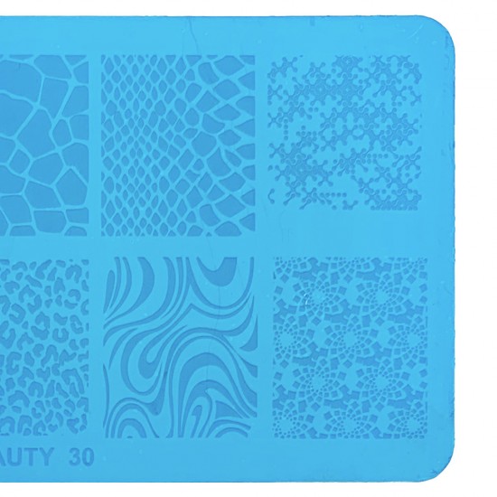 Metal stamping stencil 6*12 cm XY-BEAUTY 30, MAS025, 17878, Stencils for stamping,  Health and beauty. All for beauty salons,All for a manicure ,All for nails, buy with worldwide shipping