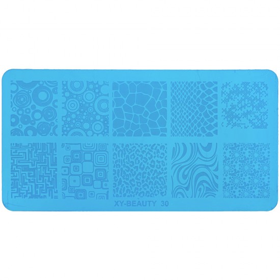 Metal stamping stencil 6*12 cm XY-BEAUTY 30, MAS025, 17878, Stencils for stamping,  Health and beauty. All for beauty salons,All for a manicure ,All for nails, buy with worldwide shipping