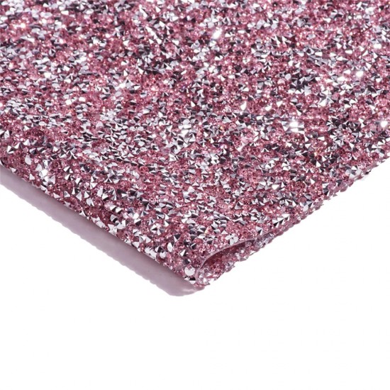 Алмазный коврик для маникюра 40*24 см розовый, фотофон-18679-Ubeauty-Подставки и органайзеры
