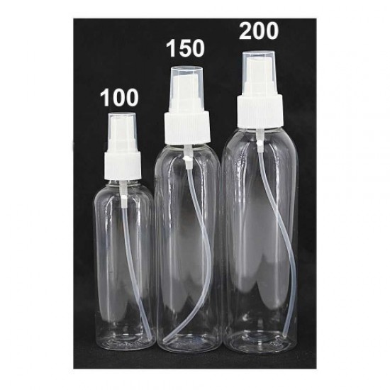 Plastikowa przezroczysta butelka z rozpylaczem 200 ml-57504-Партнер-Stojaki i organizery