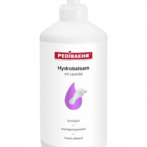  Hydrobaume pour peaux sèches à l'huile de lavande Pedibaehr 500 ml distributeur