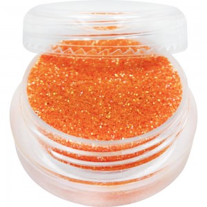  Glitter in a jar FLUORESCENT ORANGE. Full to the brim and convenient for the master container. Factory packaging