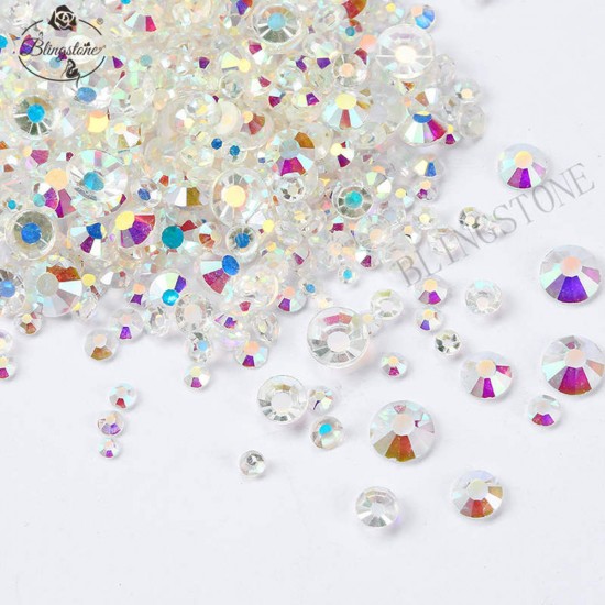 Swarovski stones of different sizes Crystal S3-SS12 glass 1440 pieces, MIS130, 19011, Stones,  Health and beauty. All for beauty salons,All for a manicure ,All for nails, buy with worldwide shipping
