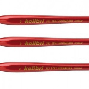 Set of brushes Kolibri 333 #0 marten, 3 pcs
