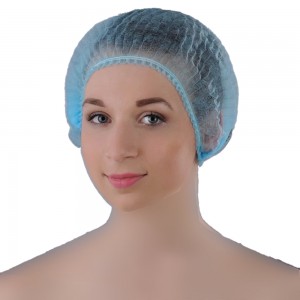 Bonnet en tissu non tissé avec une double bande élastique Polix PRO&MED (100pcs par paquet)