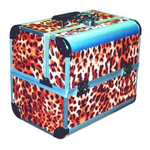 Aluminum suitcase 2629 (leopard-1)