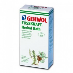 Ziołowa kąpiel na nadmierne pocenie się stóp - Gehwol Fusskraft Krauterbad / Herbal Bath, 400 g (ręcznie pakowane)