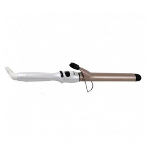 Universal curling iron Gemei GM1987 round with clip, for all hair types, ceramic coating, soft glide and shine, comfortable use