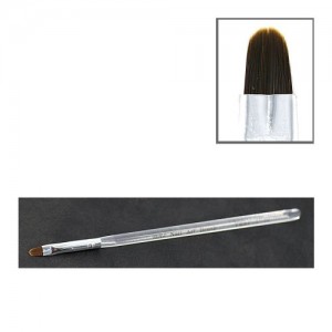  Gel brush transparent handle semicircular bristle №8