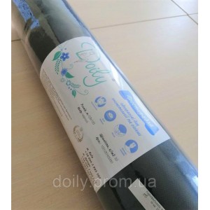  Doily sheets 0.8x100 m (1 roll) spunbond 30 g/m2 Color: black (4823098701828)