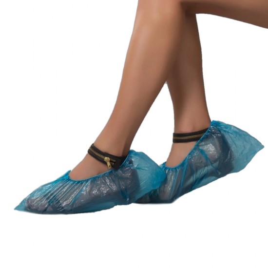 Couvre-chaussures en polyéthylène non stérile jetable Polix PRO&MED (100pcs par paquet)-33682-Партнер-TM Polix PRO&MED
