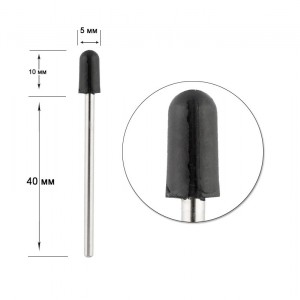 Rubberen basis voor zandkappen, D 5 mm, Korea rubberen mondstuk voor doppen 5x10 mm