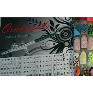 Stencils-stickers for nail-art Ornaments