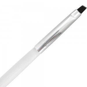  Скошена кисть YKSP-01 для гелю з прозорою ручкою ,KOD-К02900