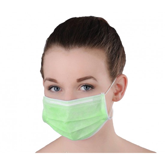 Drielaags niet-steriel masker met een elastische band met een flexibele neusklem Polix PRO&MED (50st/pack)-33696-Китай-TM Polix PRO & MED