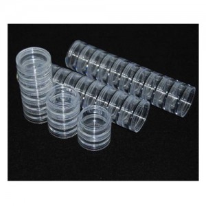  Un ensemble de pots transparents 10pcs (colonne)