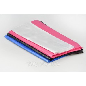  Peignoir for hairdressing works 0.9*1.6m (100pcs per pack) made of polyethylene, transparent, blue, pink, black