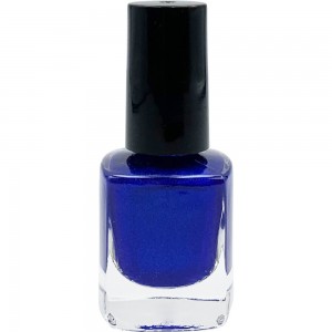 Stamping polish in a square bottle BLUE