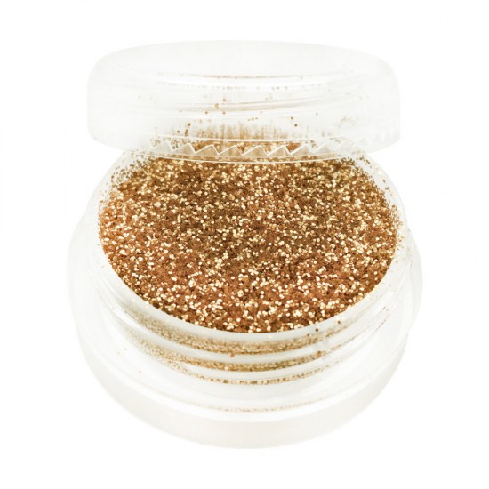 Glitter in a jar BRONZE Full to the brim convenient for the master container Factory packed Particles 1/128 inch-19700-China-Decor and nail design