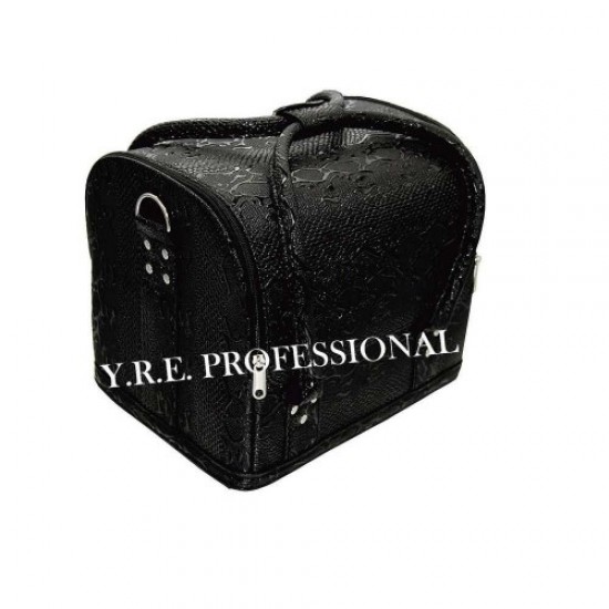 Master valise simili cuir 01# noir (serpent)-61106-Trend-Valises de maître, trousses de manucure, sacs à cosmétiques