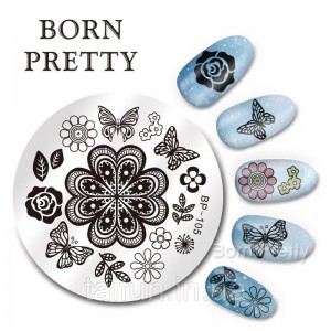 Placa de estampado Born Pretty Flower BP-105