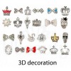 Design Bow Dekoration Metall mit Steinen ?10-1942-Ubeauty Decor-Alles voor manicure