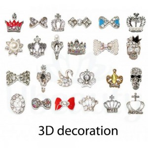 Design Bow decoration metal with stones ?10