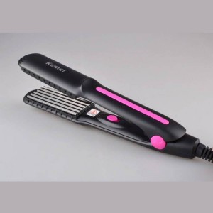 Plancha 2118 KM ondulada, volumen basal, peinado perfecto, sin dañar el cabello, revestimiento cerámico, calentamiento rápido, para todo tipo de cabello