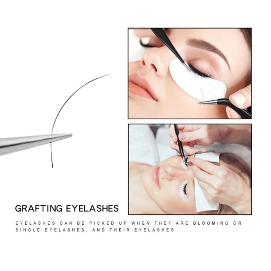 STRAIGHT black eyelash extension tweezers Lidan Model H-16-16712-Nail Master-Manicure tools