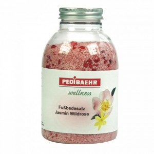 Bath salt with jasmine and wild rose extract 575 g. (Fussbadesalz Jasmin Wildrose)