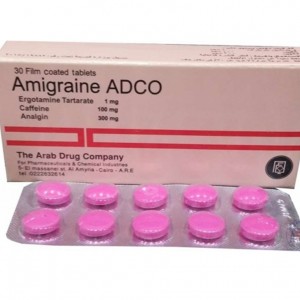 Amigrin Amigraine ADCO drug for migraine and severe headache 30 tabl Egypt