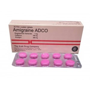 Амигрин Amigraine ADCO препарат от мигрени и сильной головной боли 30 табл Египет