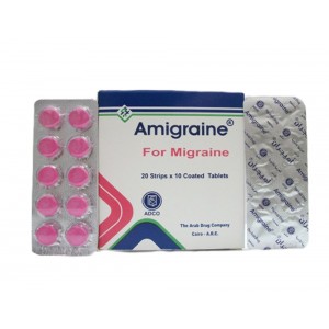 Амигрин Amigraine ADCO препарат от мигрени и сильной головной боли 30 табл Египет