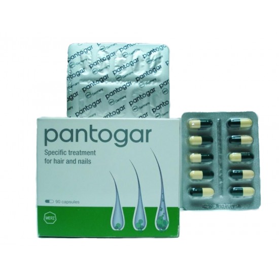 Mittel zur Stärkung, Verbesserung von Haaren und Nägeln Pantogar, Pantogar 90 Kapseln, Ägypten-952742243-Здравофарм-Gesundheit