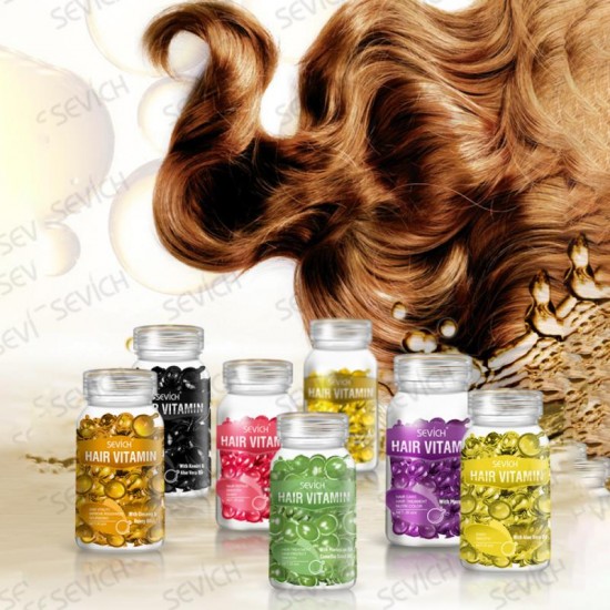 Витаминные капсулы для укрепления, зелёный, оздоровление волос Sevich 10 шт, кератин, марокканское масло, жожоба, алое-952742243-Ubeauty-Здоровье