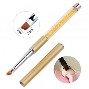 Acrylic and Gel brush, Beveled, Inlaid, Nylon fiber, Rounded edges, Easy to clean, for lips, for nail design