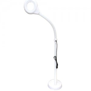 LED floor lamp for cosmetology on a round stand L-020
