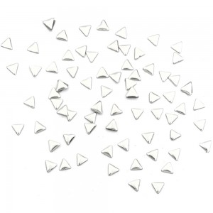  Nail Accessory Metal Stickers SILVER TRIANGLES
