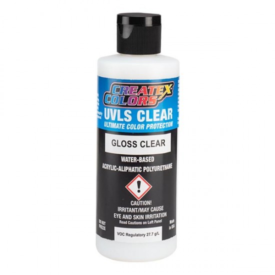 Createx UVLS Gloss Clear 4050-16, glänzend lackiert, 480 ml-4050-16-TAGORE-Grundierungen und Lacke für das Airbrushen