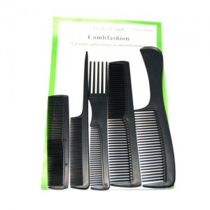  Hair comb set 500/501 (5pcs) black