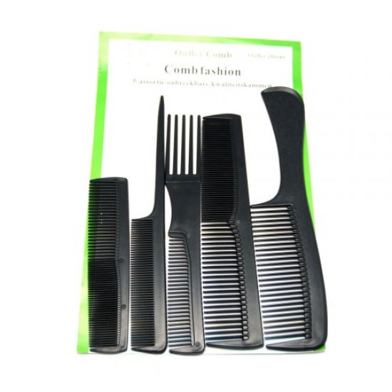 Set of hair combs 500/501 (5 PCs) black, 58076, Hairdressers,  Health and beauty. All for beauty salons,All for hairdressers ,Hairdressers, buy with worldwide shipping